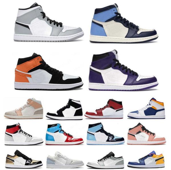 

high 1 1s basketball shoes men women bred toe black green game royal unc patent court purple chicago fragment banned twist sports