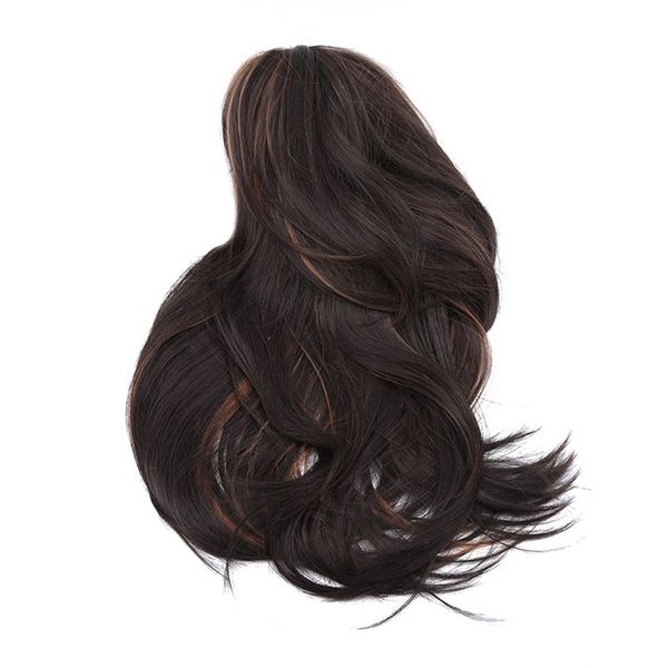 

women's gradient long curly rose net wig cover, Black;brown
