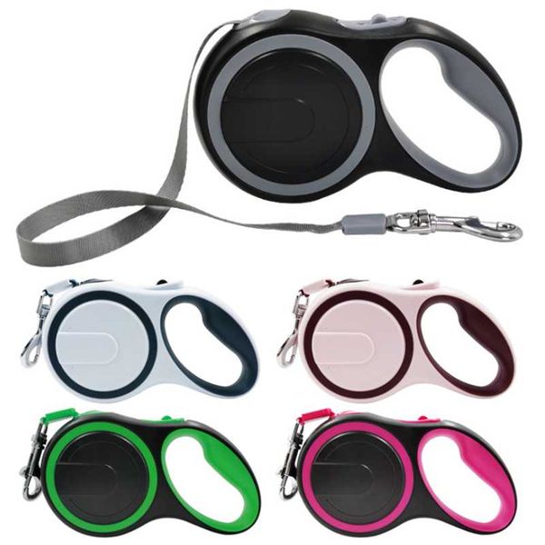 

dog collars & leashes 5m 8m long strong pet leash large dogs durable nylon retractable big walking leads automatic extending rope