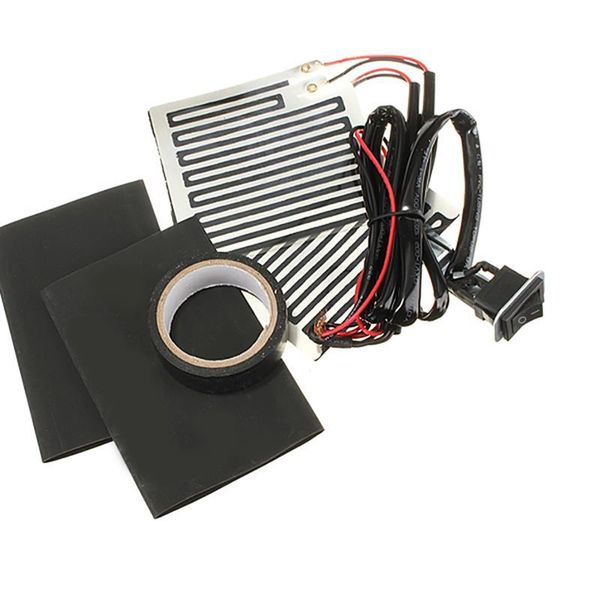 

handlebars 12v black motorcycle electric heating handle kit heated grip pads heat resistant tape covers handlebar pad
