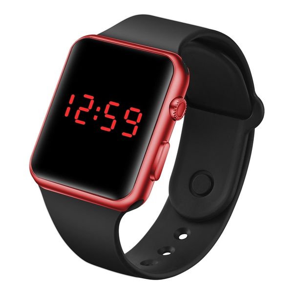 

led apple electronic square electroplating sports fashion watch gift watch