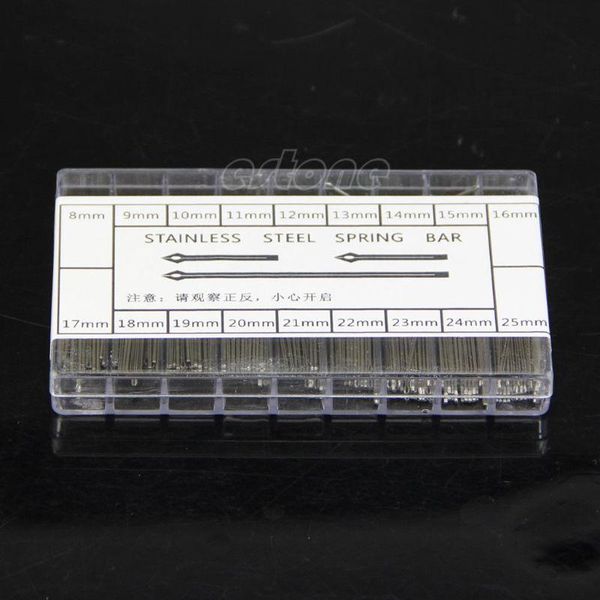 

repair tools & kits 8-25mm 360pcs stainless steel watchmaker watch band link spring bar tool set bars with double shoulders