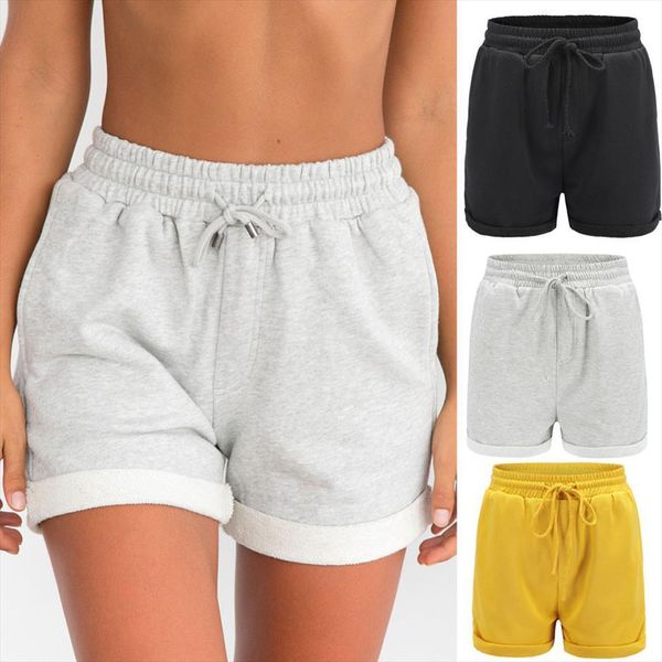 

short pant pants casual loose women jumpsuits shorts beach girl high waist trousers lady elastic drop, Black;white