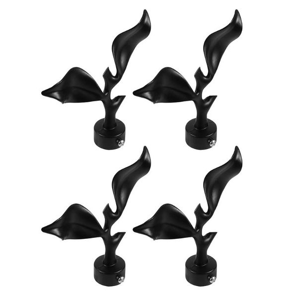 

curtain & drapes 4pcs useful pole plug end rod finals decorative roman