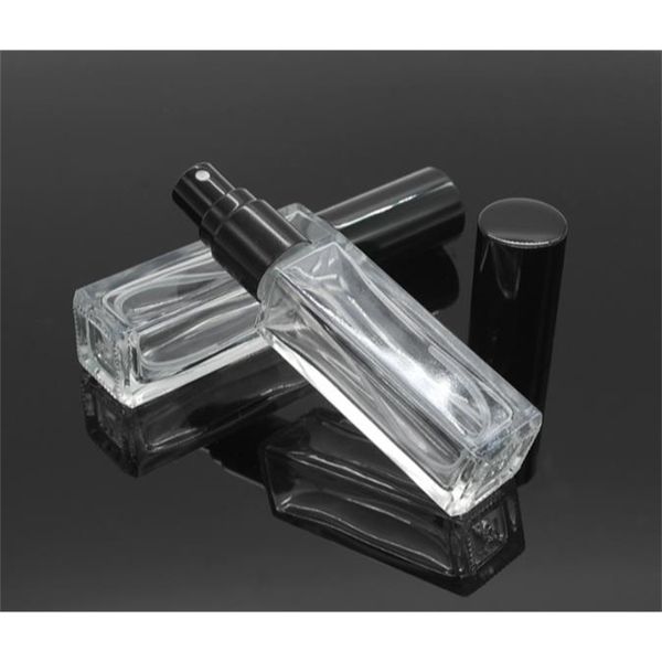 

3ml 10ml square perfumes mist sprayer glass container clear perfume makeup setting spray pump glass atomizer bottles sn176
