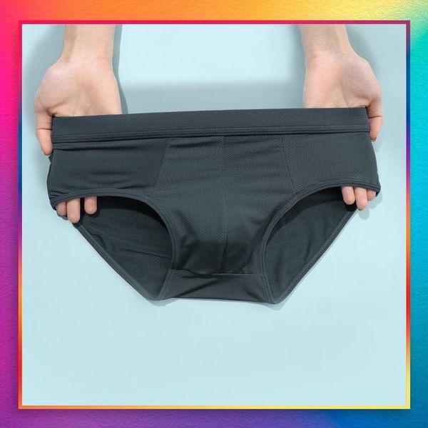 

underpants 1pcs cotton quick dry man underwear brief men slip gay panties jockstrap men's briefs sexi, Black;white