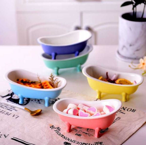 

bowls colorful ceramic bowl bathtub baking utensilthemed restaurant dessert