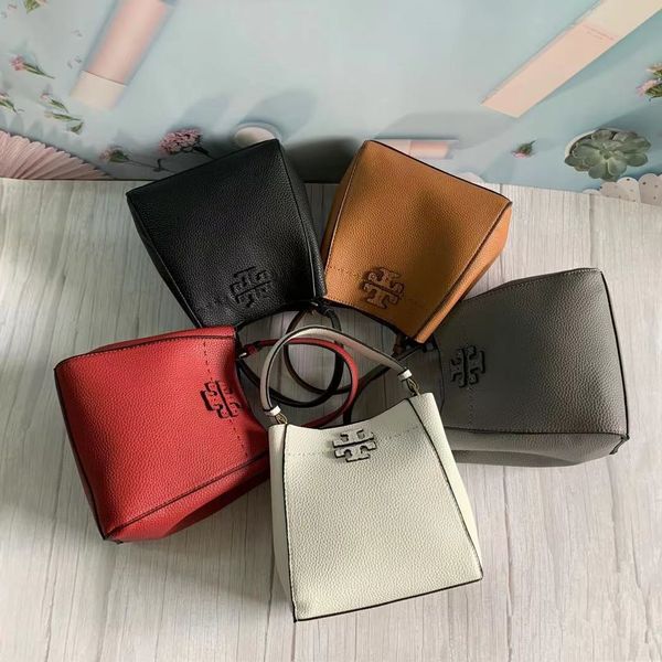 

niuhuo tb new simple leisure lychee skin pure color bucket bag single shoulder cross carrying women's