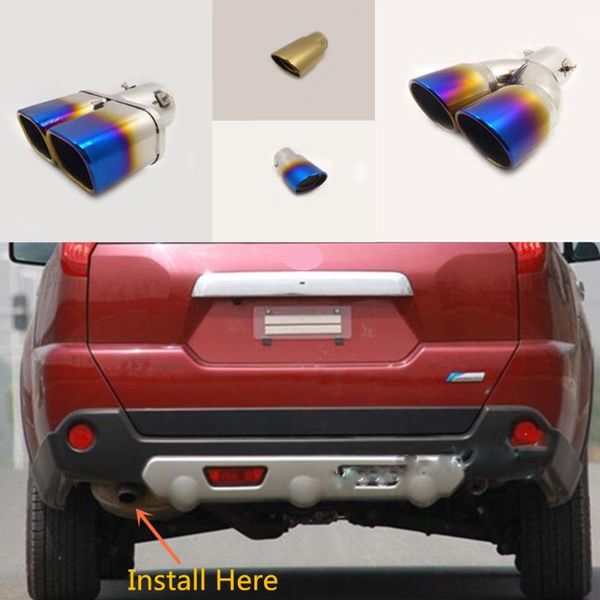 

manifold & parts for x-trail xtrail t32/rogue 2008 2009 2010 2011 2012 2013 car cover muffler pipe outlet dedicate exhaust tip tail