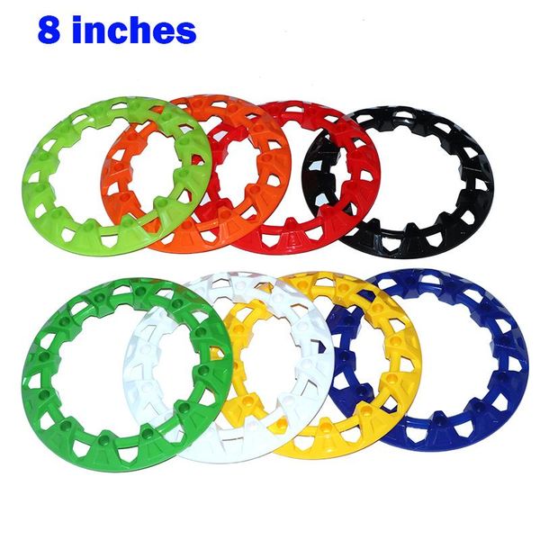 

motorcycle wheels & tires 2 pcs 8-inch atv wheel trim hub protection decor rim cap universal vehicle all terrain plastic cover fit to 8inch