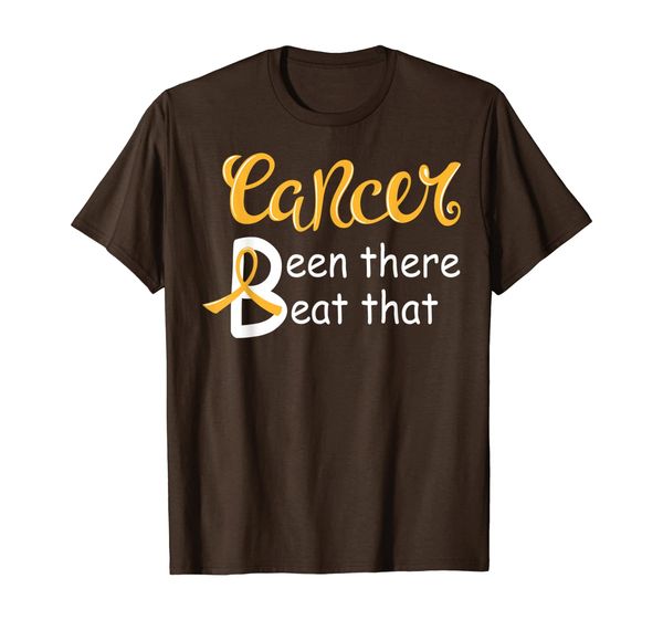 

beat appendix cancer T-Shirt, White;black