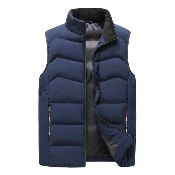 

men's vests size 8xl vest autumn and winter casual cotton waistcoat jacket korean version of the warmth large back, Black;white