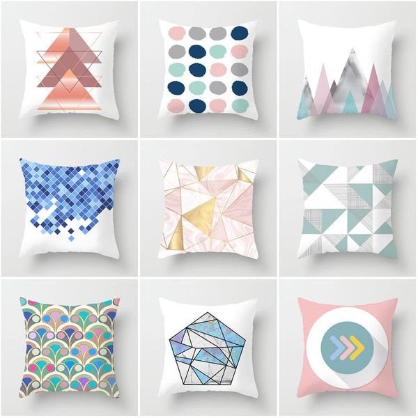 

listing fashion modern minimalist colorful geometric abstract soft cushion cover sofa hug pillowcase home party decoration cushion/decorativ