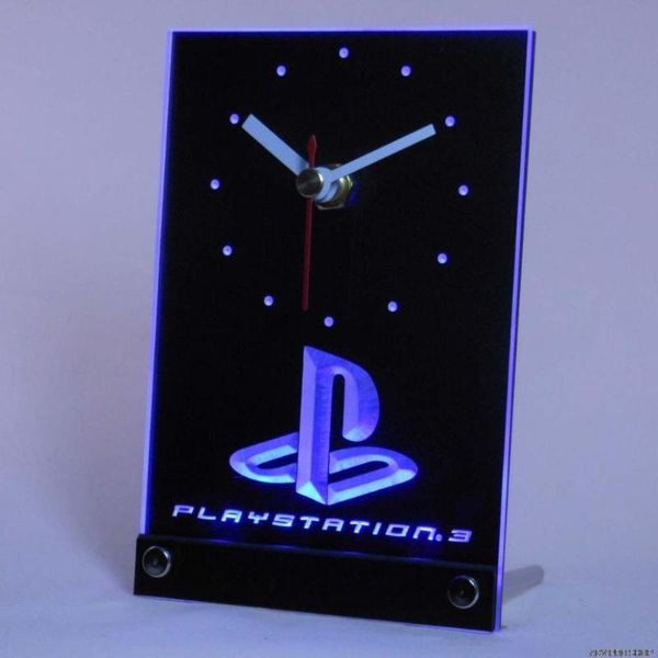 

wall clocks tnc0193 playstation ps3 game room table desk 3d led clock