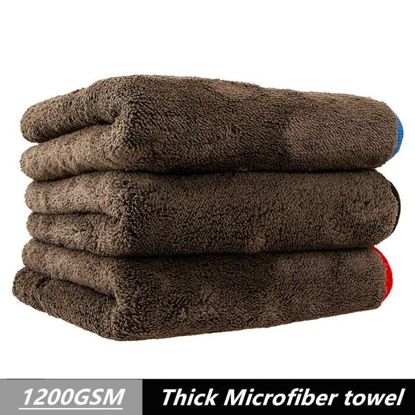 

car sponge 1200gsm wash detailing microfiber cleaning towel drying cloth super thick washing home care cloths