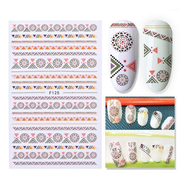 

valentine arrival 1 pc retro nail stickers romance letter water transfer decal art decor1, Black