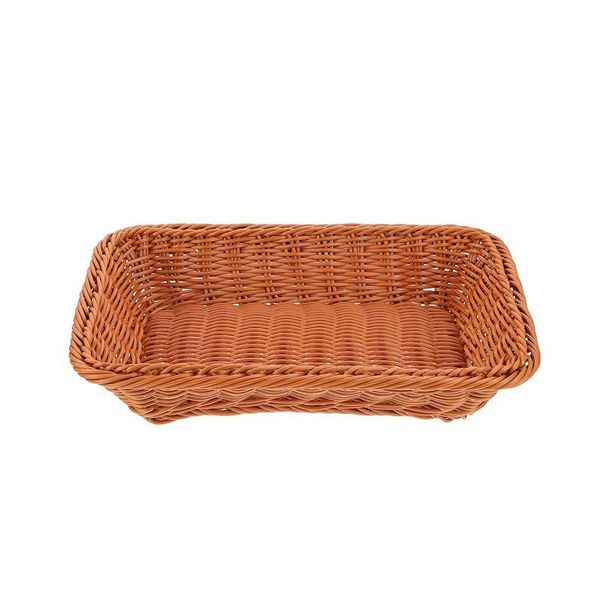 

storage baskets 1pc fruit bread basket imitation woven retro display