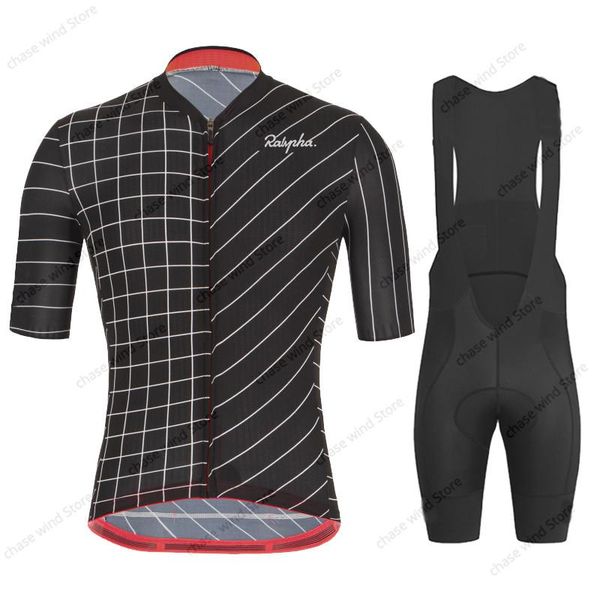 

racing sets 2021 cycling jersey set summer clothing bicycle clothes suit quick-dry mountain bike ropa ciclismo raphaful, Black;blue