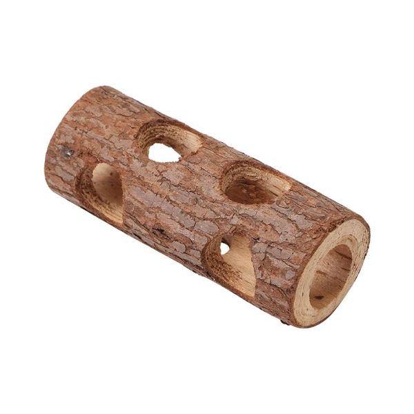 

small animal supplies tree pet toy dog safe gift mice teeth grinding funny wood tunnel solid tube for hamster cat