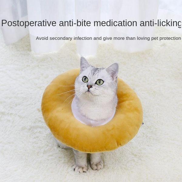 

cat collars & leads creative flannelette neck protective circle collar adjustable pet anti-bite anti-lick sterilization suppliesza584