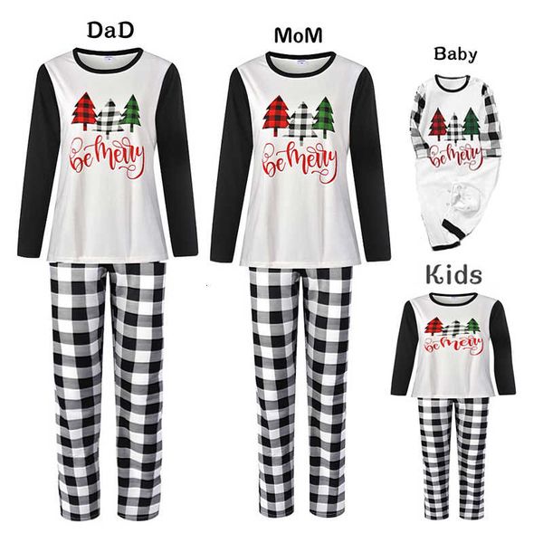 

christmas clothes set kids pajamas baby rompers printed long sleeve parent child suit black friday kpqx, Blue