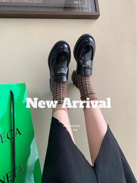 

grape mother studiolee summer british style soled thick heel one foot on lefu small leather single shoes female, Black
