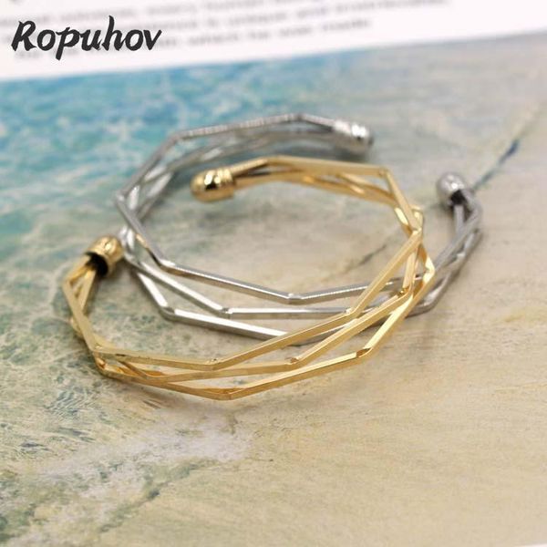 

bangle ropuhov 2021 jewery trendy korean hipster open bracelet female minimalist student, Black