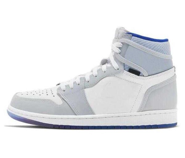 

shoes 1 high zoom r2t racer blue basketball men women 1s zoom white grey