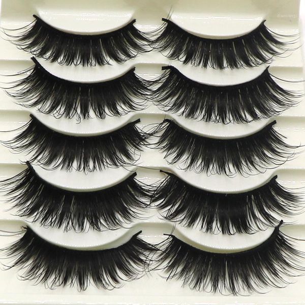 

1 pair thick false eyelashes cross long fashion stage makeup 0051