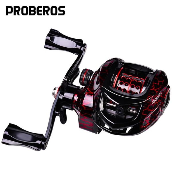 

baitcasting reels proberos aluminum spool reel 10kg max drag fishing 7.2:1 gear ratio saltwater freshwater bass wheel