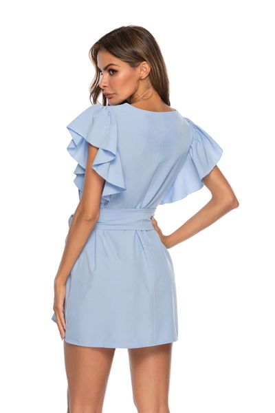 

bandage and summer ruffle women's sleeveless dress with in 2019, White;black