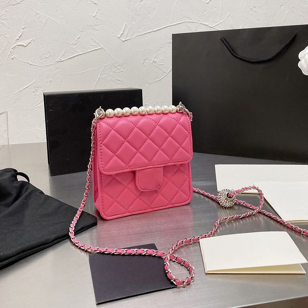 

ling new classic mini crossbody bag handbag women monoclinic lattice chain seven kinds style of different color with the original box size 1