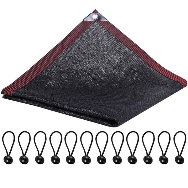 

shade 1pc sun block net outdoor heat insulation for garden patio with binding