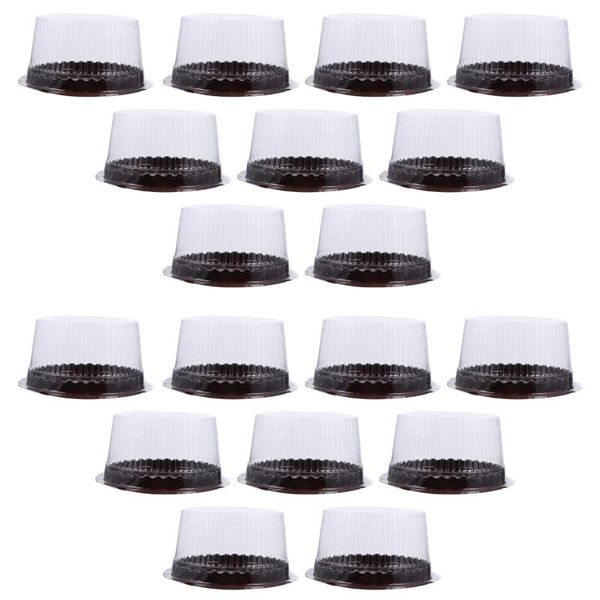 

gift wrap 100 pcs dome cake container blister box packaging tool holder with lid