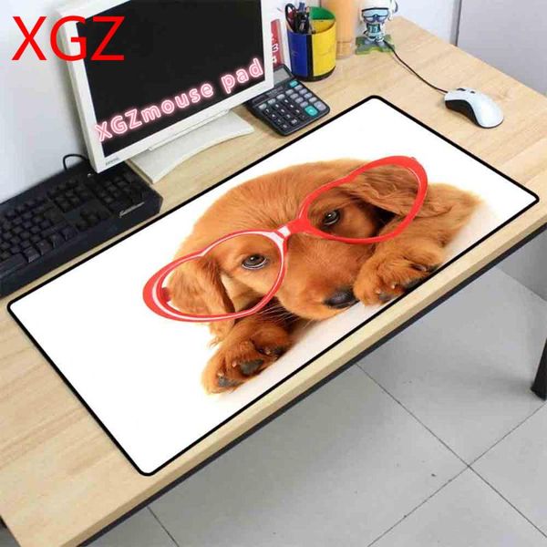 

mouse pads & wrist rests xgz animal pad cute dog pattern game machine accessories computer lapdesk mat table