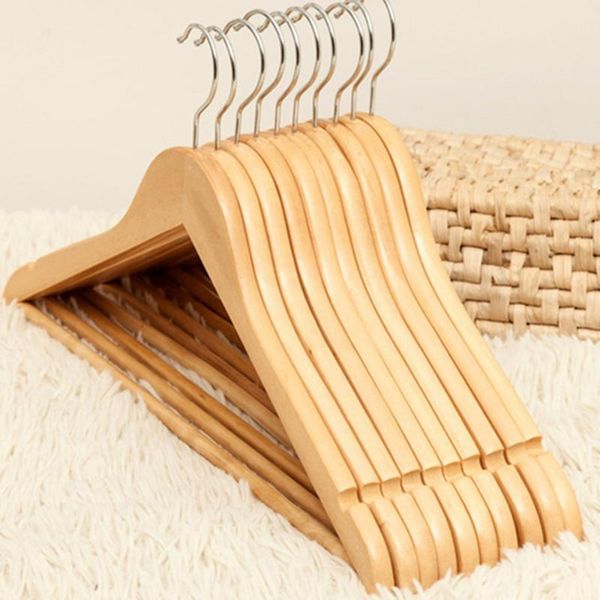 

laundry bags solid wood hanger clothes rail with hook non-slip drying rack home storage holder hanging hangers for coat sweater pants t-shir