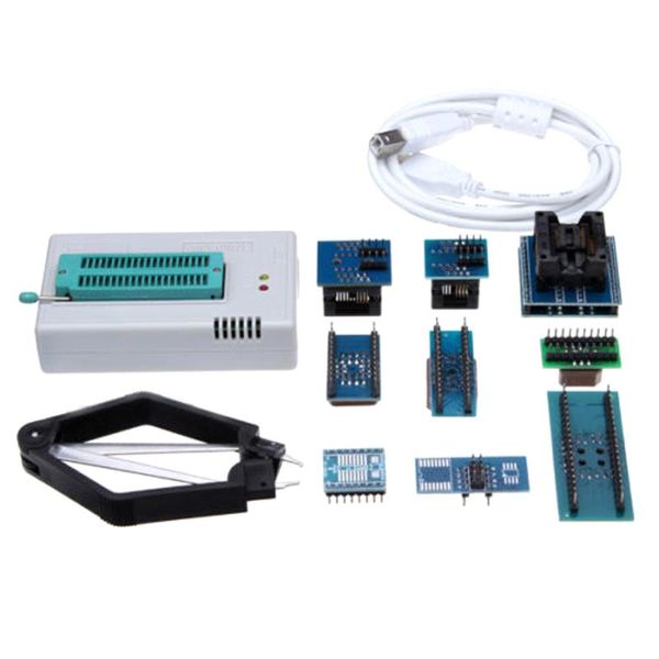 Circuiti integrati Mini TL866II Pro USB BIOS Programmatore universale Kit MCU ad alta velocità con adattatore EEPROM da 9 pezzi