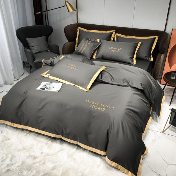 

bedding sets fashion twin  king cotton set duvet cover pillowcase flat bed sheet or fitted bedspreads bedclothes bedroom