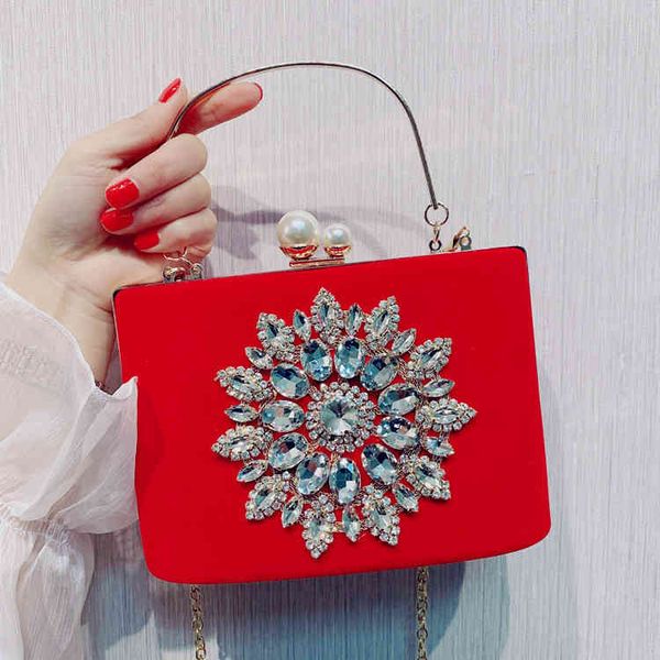 

cheongsam bag diamond dinner evening dress handbag flannelette sunflower female