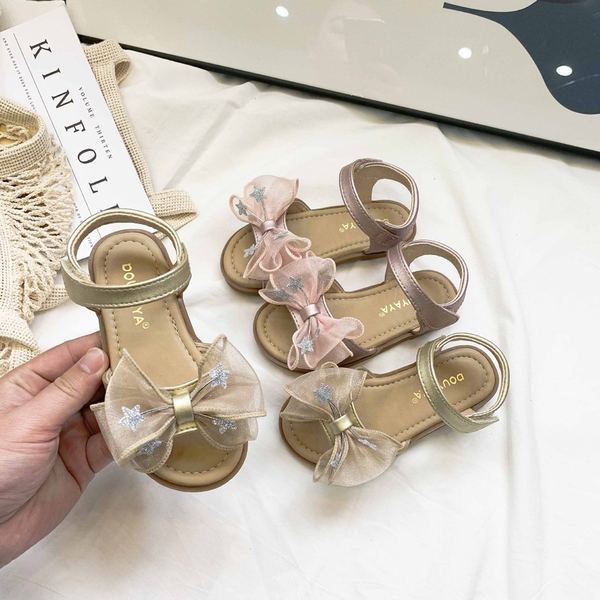 

2021 New Summer Princess Sandals Girl Childrens Non-slip Soft Bottom Kids Bow Fashion Breathable Baby Shoes GSS21, 01