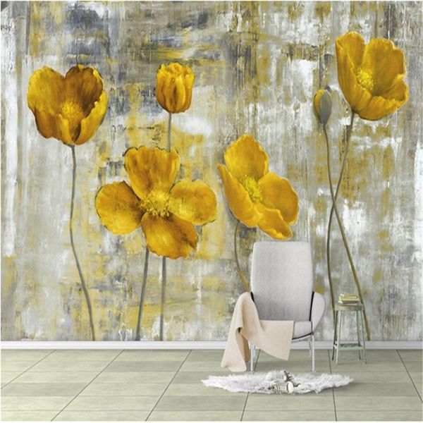 

wallpapers custom european style retro abstract flower 3d wall murals wallpaper art living room background bedroom backdrop papers