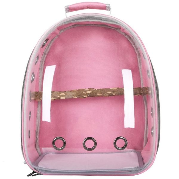 

backpack parrot bird carrier with standing perch pet bubble for outdoor