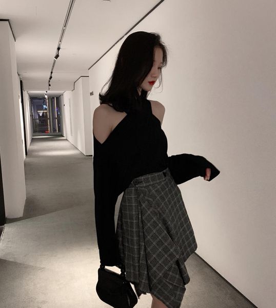 

skirts design feeling lattice fishtail skirt for women, Black