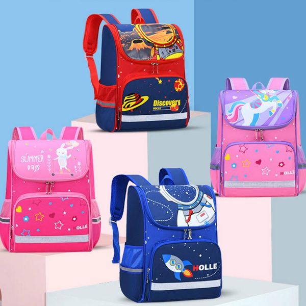 

schoolbag for girls elementary school students boys space backpack orthopedic in primary bags