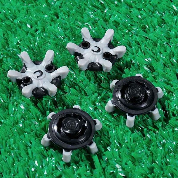 

golf training aids 14pcs spikes quick nails black grey short teeth soft pins turn fast twist shoe replacement set