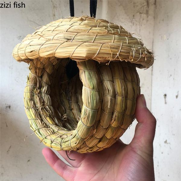 

gardening bird nest pendant grass bird's breeding supplies decorations cages