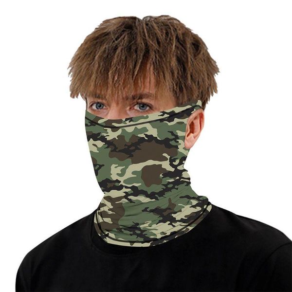 

scarves magic hanging ear bandana scarf rainbow tie-dye print outdoor sport anti insect sunscreen neck gaiter face cover, Blue;gray