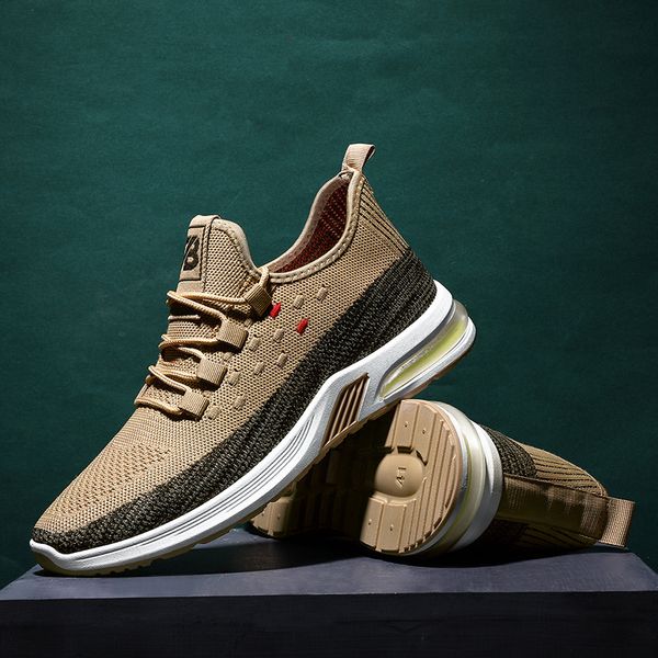 

new flying woven leisure sports shoes for men in spring