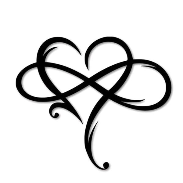 

decorative objects & figurines metal infinity heart sign wall pendant art love decor