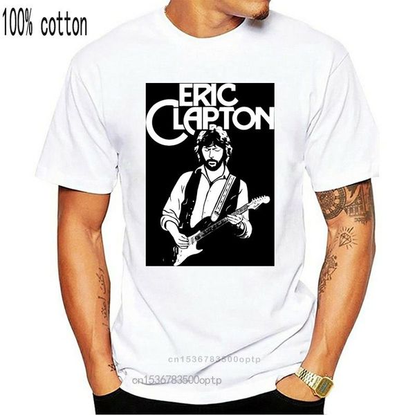 

men's t-shirts screen printing t shirts crew neck broadcloth short sleeve mens eric clapton t-shirt men tees tee shirt, White;black